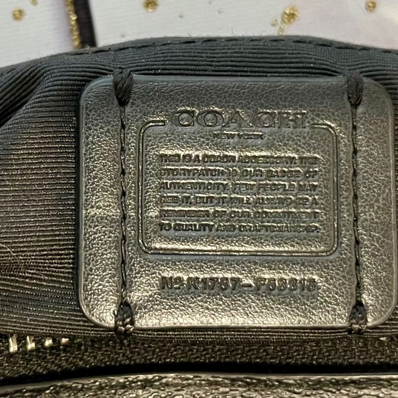 Coach 🎁Signature Coated Canvas Black Crossbody Bag Removable Leather Pouch - Picture 12 of 13